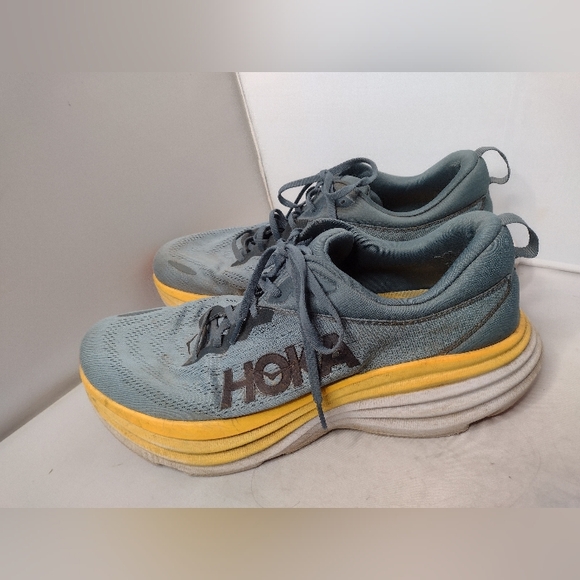HOKA One One Bondi 8 Shoes 13 2E Blue Wide Sneakers Running A13